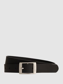 Ledergürtel mit Logo-Prägung  von Esprit Grau / Schwarz - 44