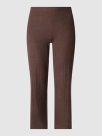 PLUS SIZE Strickhose mit elastischem Bund Modell 'Shel' von ONLY CARMAKOMA Braun - 40