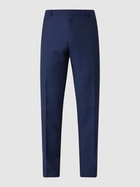 Slim fit pantalon van scheerwol  van Tommy Hilfiger Blauw / turquoise - 46
