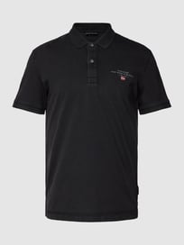 Poloshirt mit Stitching Modell 'elbas' von Napapijri Grau / Schwarz - 28