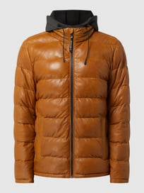 Lederjacke mit Wattierung Modell 'Claudio' von Milestone Gelb - 29