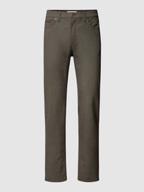 Hose mit Label-Patch Modell 'Cadiz' von Brax Weiß - 16