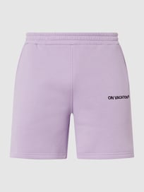 Sweatshorts mit Logo-Stickerei Modell 'Palm' von On Vacation Lila - 25