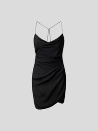 Minikleid aus reiner Seide von Gauge81 Grau / Schwarz - 4