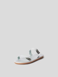 Pantoletten in Glanz-Optik von Ancient Greek Sandals Grau / Schwarz - 5