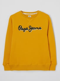 Sweatshirt mit Logo-Stickerei  von Pepe Jeans Gelb - 45