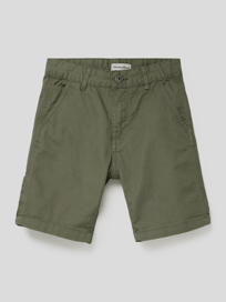 Shorts mit Label-Stitching Modell 'CARPENTER' von OVS Grün - 44