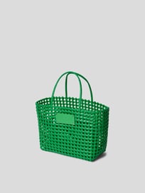 Shopper in geflochtenem Design von MSGM Grün - 21