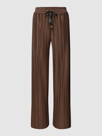 Stoffen broek met plissévouwen van LIU JO SPORT Bruin - 48