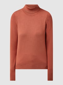 Rollkragenpullover aus Viskosemischung von Christian Berg Woman Braun - 20