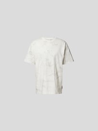 T-Shirt mit Allover-Muster von HAN Kjobenhavn Weiß - 34