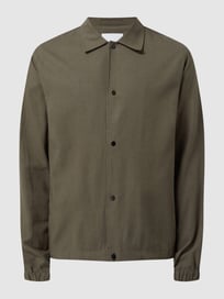 Overhemdjack met drukknoopsluiting, model 'Lino' van Minimum Groen - 23
