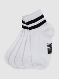Sportsocken mit Stretch-Anteil im 5er-Pack von URBAN CLASSICS Weiß - 44