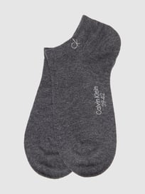 Sneakersokken met labelprint in een set van 2 paar van CK Calvin Klein Grijs / zwart - 3