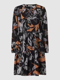 Kleid aus Chiffon  von BETTY & CO WHITE Grau / Schwarz - 15