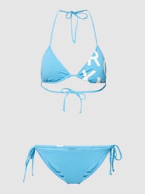 Bikini met labelprint van Roxy Blauw / turquoise - 28