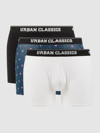 Trunks mit Stretch-Anteil im 3er-Pack von URBAN CLASSICS Grau / Schwarz - 21