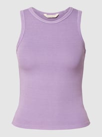 Tanktop in Ripp-Optik von REVIEW Lila - 10