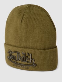 Beanie in Ripp-Optik Modell 'BEANIE FLINT' von Von Dutch Grün - 14