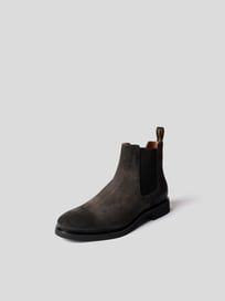 Chelsea Boots aus Veloursleder  von Doucal's Grau / Schwarz - 22