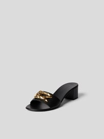 Pantoletten mit Blockabsatz von Giuseppe Zanotti Grau / Schwarz - 6