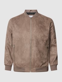 PLUS SIZE jack met steekzakken opzij, model 'ROCKY' van Jack & Jones Plus Wit - 5