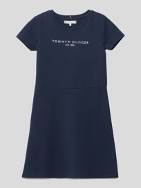 Sweatkleid mit Label-Stitching von Tommy Hilfiger Teens Blau / Türkis - 47