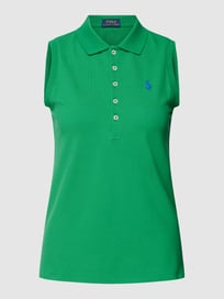 Poloshirt mit Label-Stitching Modell 'JULIE' von Polo Ralph Lauren Grün - 4