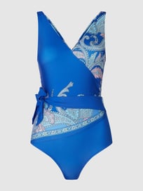 Badpak met tailleband  van Chiara Fiorini Blauw / turquoise - 29