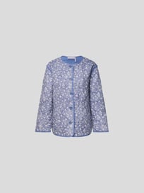 Steppjacke mit floralem Muster von See by Chloé Blau / Türkis - 21