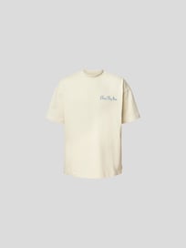 T-Shirt mit Label-Stitching von Blue Sky Inn Weiß - 5