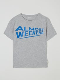 T-Shirt mit Message-Print  von Tom Tailor Grau / Schwarz - 47