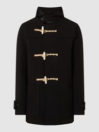 Dufflecoat aus Wollmischung 'Mid Monty' von Gloverall Grau / Schwarz - 2