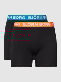 Pants mit elastischem Bund im 2er-Pack von Björn Borg Grau / Schwarz - 36