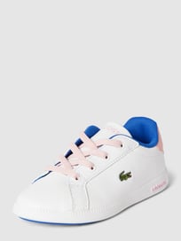 Sneaker mit Logo-Stickerei von Lacoste Weiß - 45