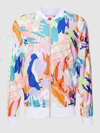 Sweatjack met all-over motief, model 'Multi color aop gold tape' van Kappa Geel - 11