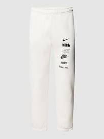 Sweatpants met labelprint van Nike Wit - 37