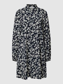 Blusenkleid mit Allover-Muster von Jake*s Casual Grau / Schwarz - 33