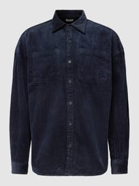 Vrijetijdsoverhemd van corduroy met borstzakken van Esprit Grijs / zwart - 34