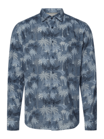 Slim Fit Business-Hemd aus Baumwolle Modell 'Treviso' von Fil Noir Blau / Türkis - 14