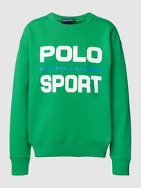 Sweatshirt mit Label-Print von Polo Ralph Lauren Grün - 37