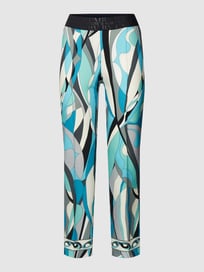 Hose mit Allover-Muster Modell 'Raannie' von Cambio Blau / Türkis - 16