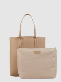 Shopper in Leder-Optik Modell 'Laksa' von Seidenfelt Braun - 15