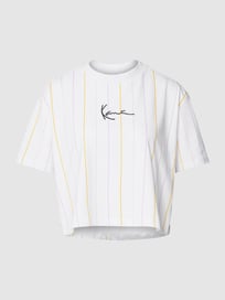 T-Shirt mit Label-Stitching von KARL KANI Weiß - 7