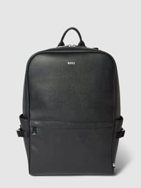 Rucksack mit Label-Print von BOSS Grau / Schwarz - 8