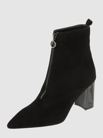 Stiefelette aus Veloursleder  von Marc Cain Bags & Shoes Grau / Schwarz - 41