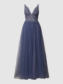 Abendkleid mit Stola von Mascara Blau / Türkis - 26