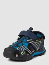 Sandalen met contrastgarnering, model 'J BOREALIS BOY' van Geox Blauw / turquoise - 6