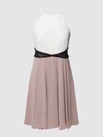 Cocktailkleid mit amerikanischem Ausschnitt von Jake*s Cocktail Lila - 48
