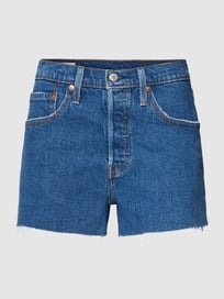 Jeansshorts mit Label-Patch aus Leder von Levi's® Blau / Türkis - 11